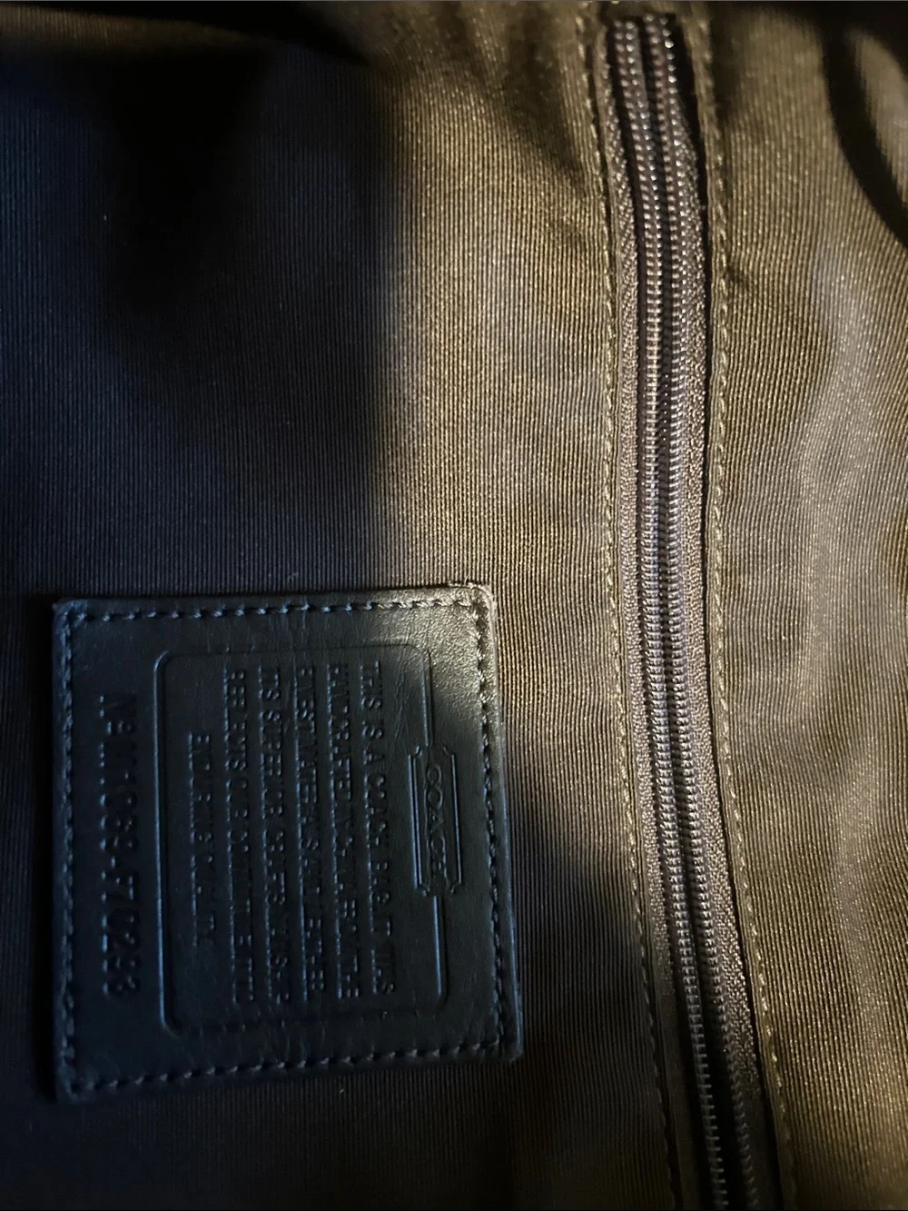 Coach Beige & Tan Signature Canvas Messenger Bag